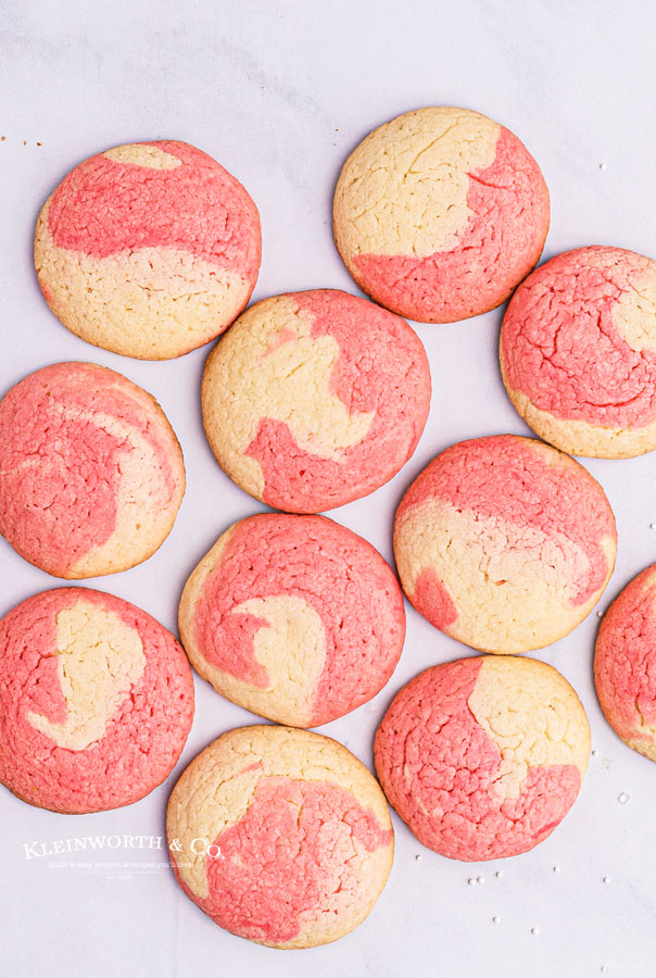 undecorated Peppermint Swirl Cookies