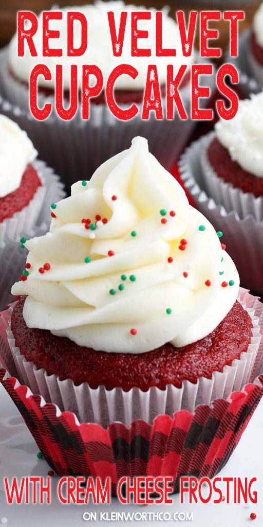 Red Velvet Cupcakes with Cream Cheese Frosting