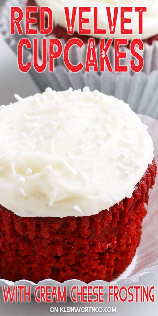 Red Velvet Cupcakes with Cream Cheese Frosting