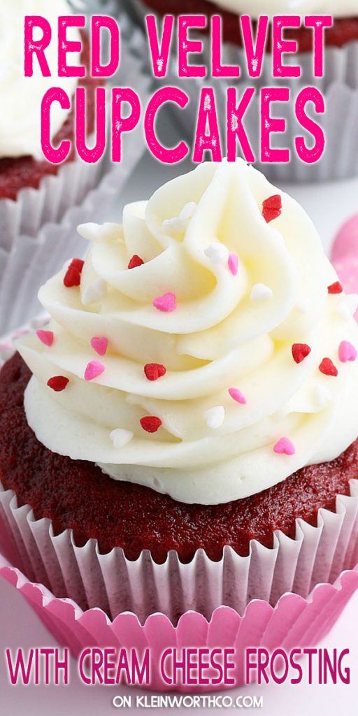 Red Velvet Cupcakes with Cream Cheese Frosting