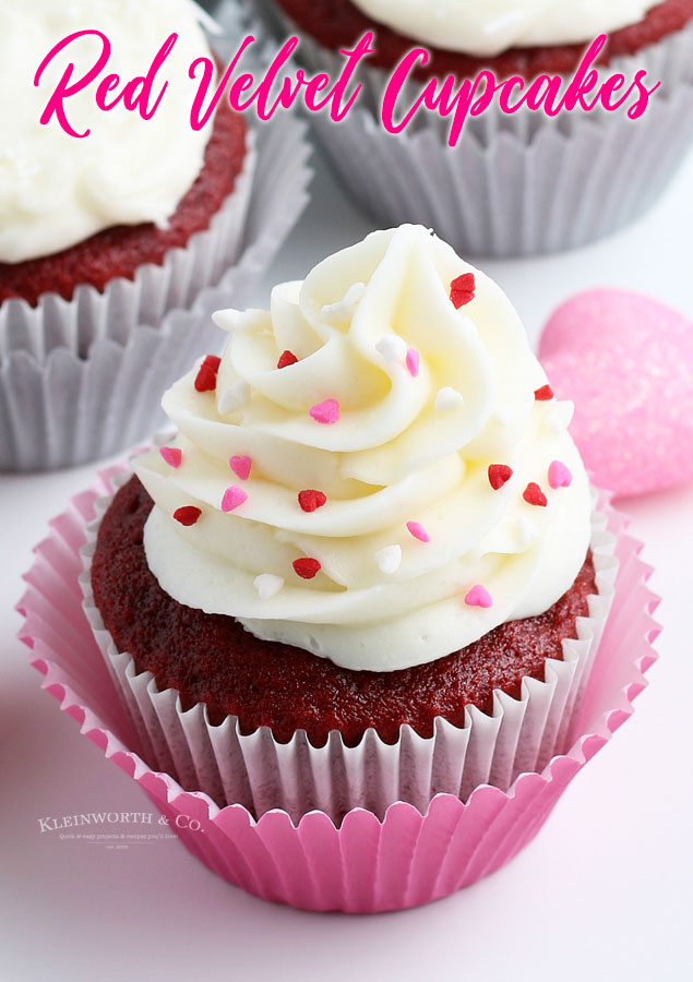 Red Velvet Cupcakes with Cream Cheese Frosting