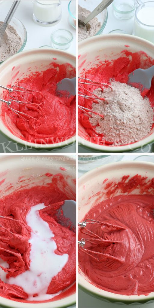 steps 5-8 red velvet cupcake recipe