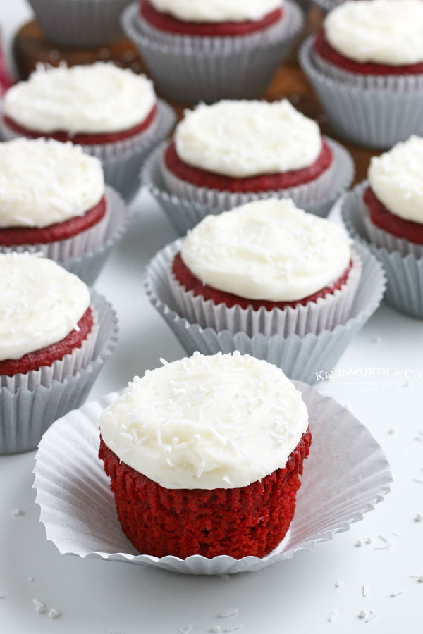 Red Velvet Cupcakes with Sprinkles