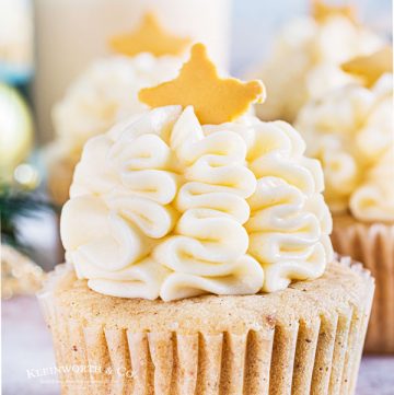 Christmas Eggnog Cupcakes