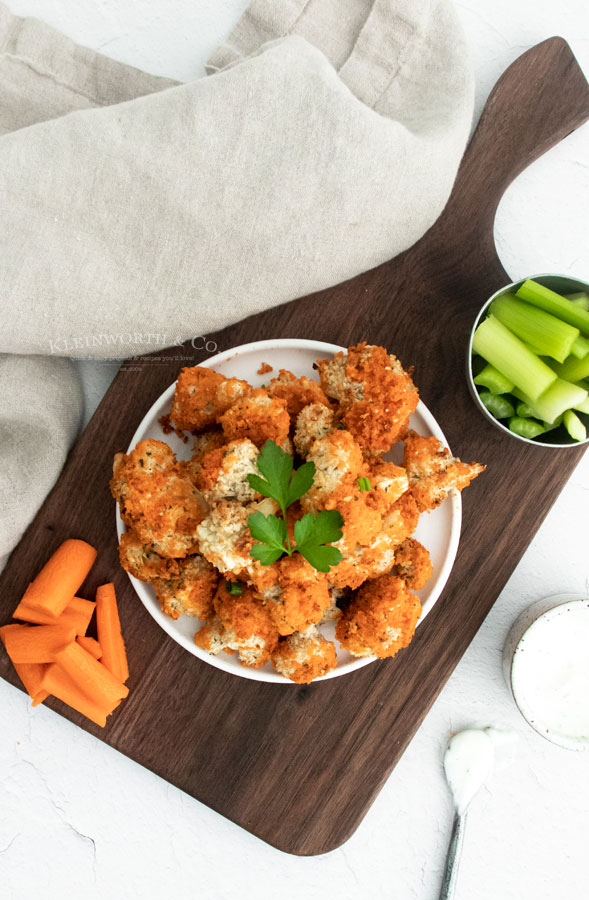 Recipe for Buffalo Cauliflower Bites