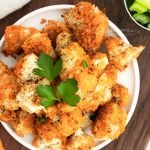 Vegetarian Buffalo Cauliflower Bites