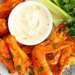 chicken wings with dip