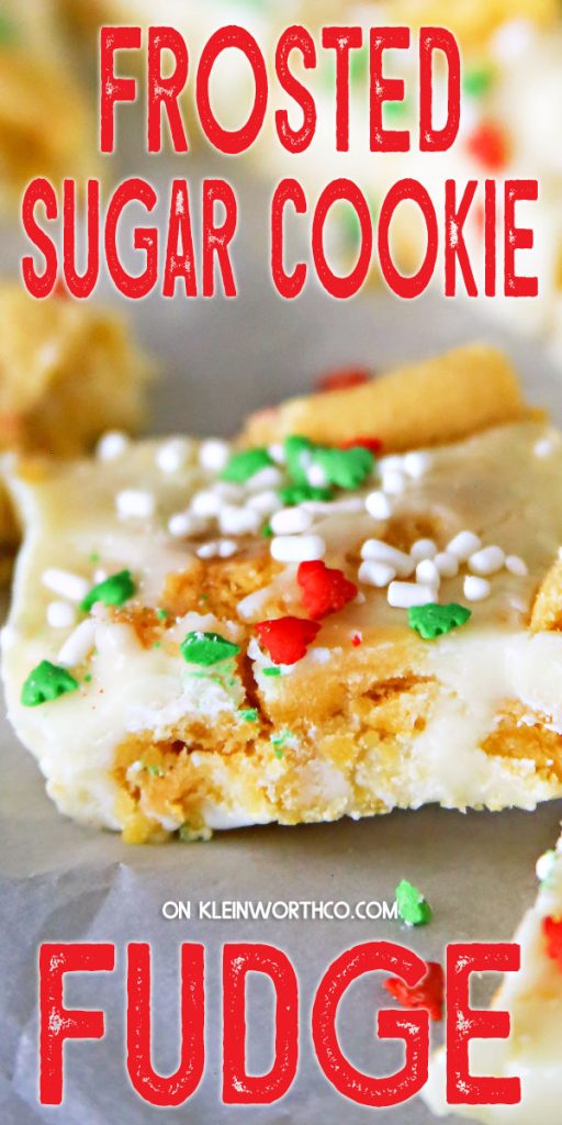 Frosted Sugar Cookie Fudge