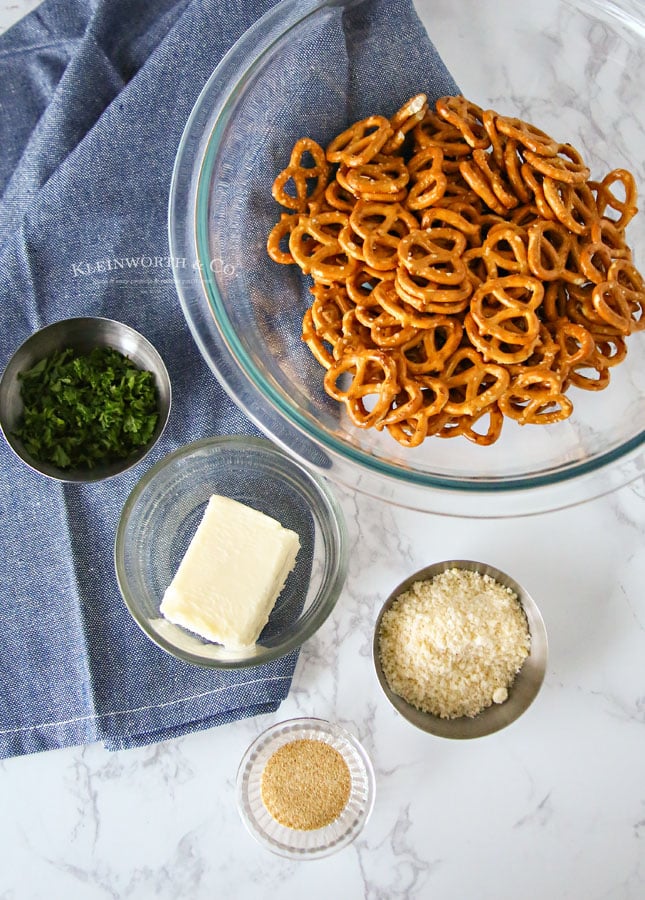 Garlic Parmesan Pretzel ingredients