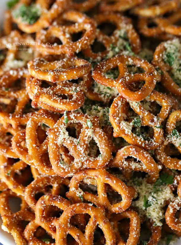 Garlic Parmesan Pretzels Taste of the Frontier
