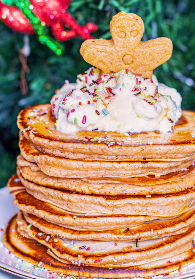 Holiday Gingerbread Pancakes