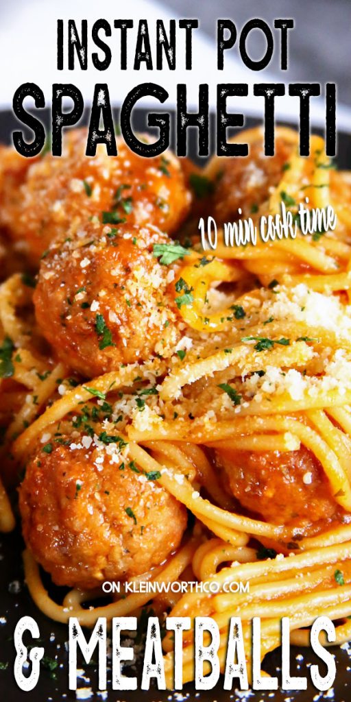 Instant Pot Spaghetti and Meatballs