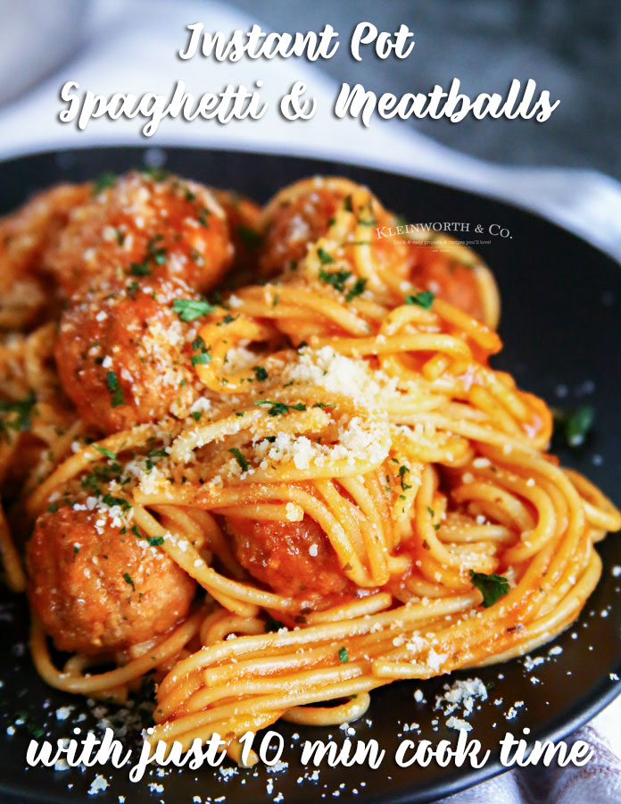 Instant Pot Spaghetti and Meatballs