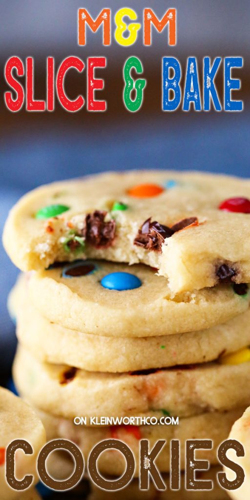 M&M Slice & Bake Cookies