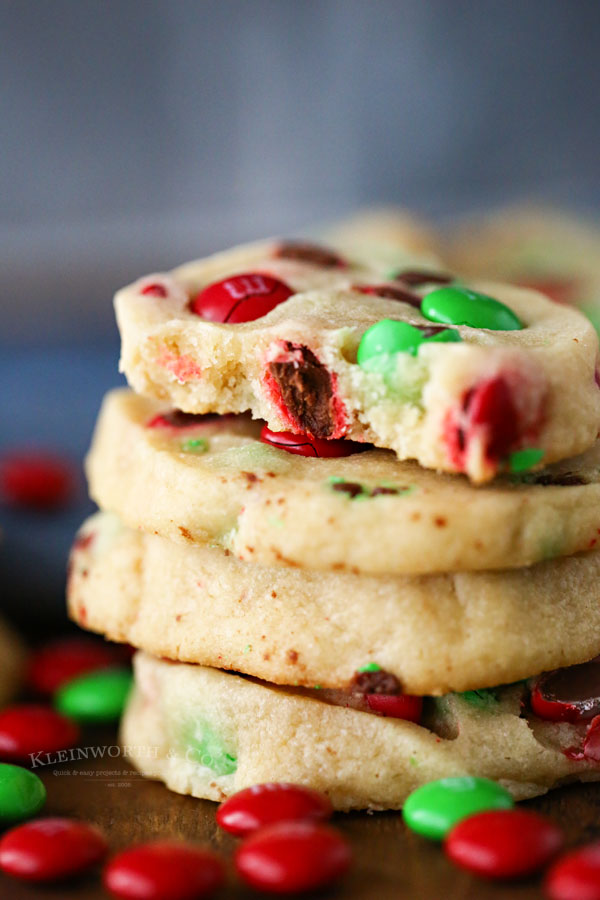 Christmas M&M Slice & Bake Cookies