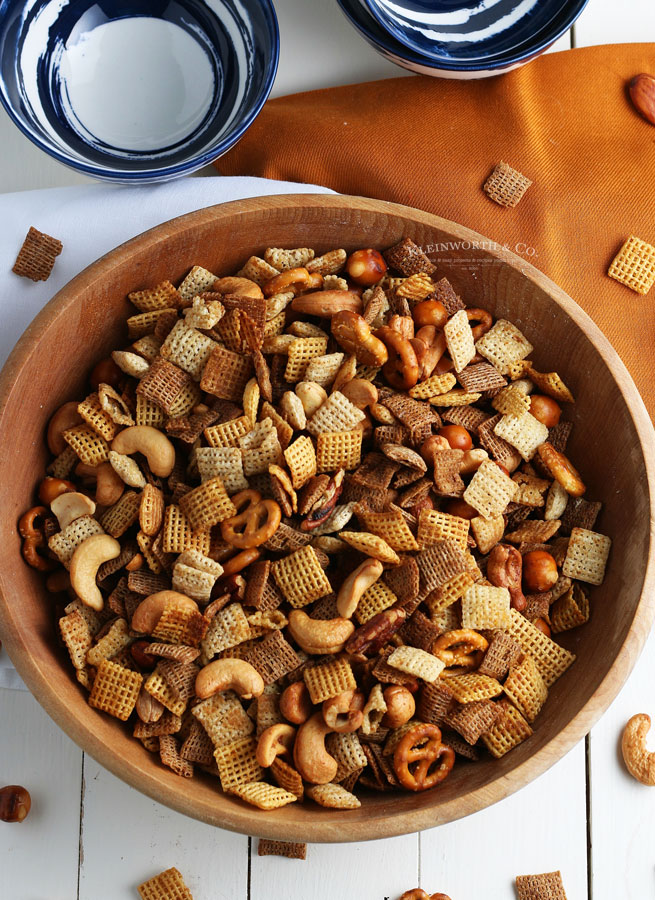 chex cereal -Party Snack Mix - Oven, Slow Cooker or Air Fryer