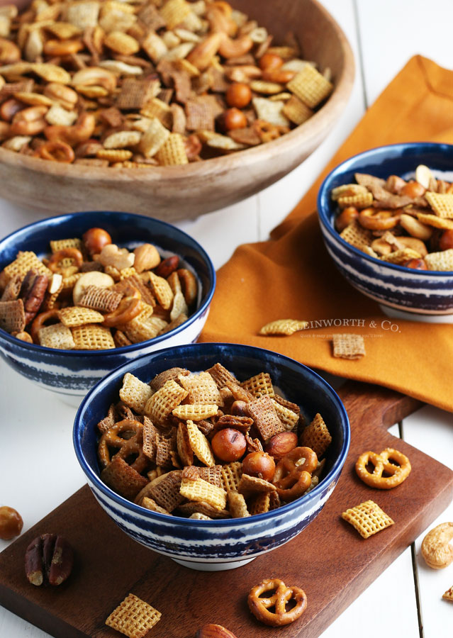 how to make Party Snack Mix - Oven, Slow Cooker or Air Fryer