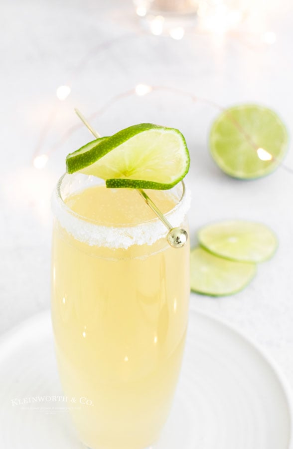 new years drink - Sparkling Margarita