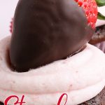 Chocolate Covered Strawberry Cupcakes