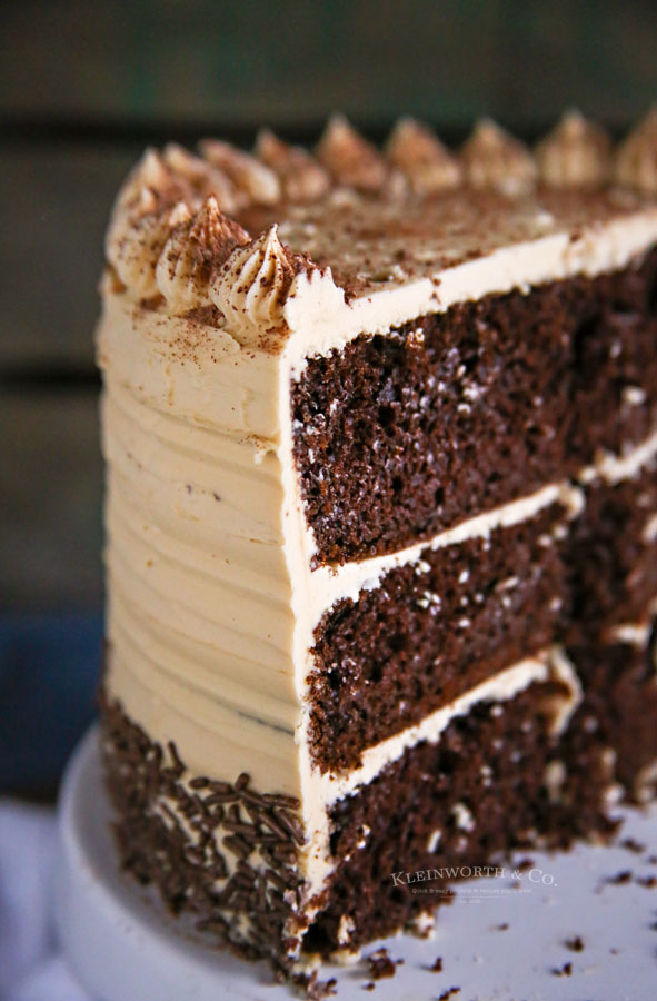 espresso chocolate cake with Coffee Buttercream Frosting