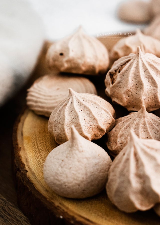 Dark Chocolate Meringue Cookies