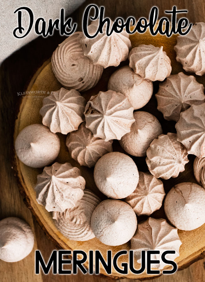 Dark Chocolate Meringues