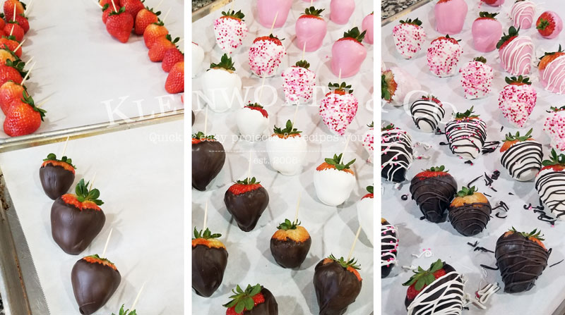 Step by step - Chocolate Covered Strawberries