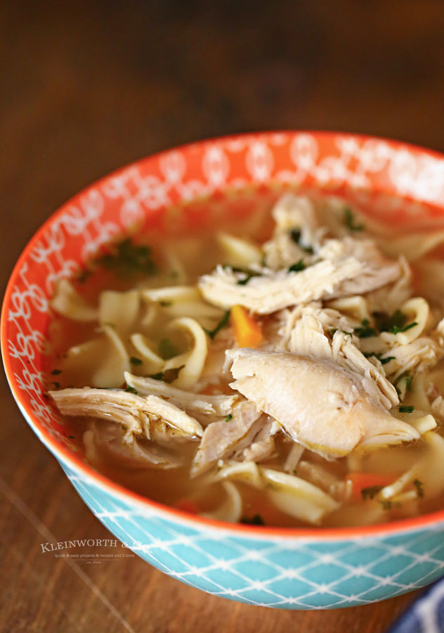 Cooked Chicken - Chicken Noodle Soup