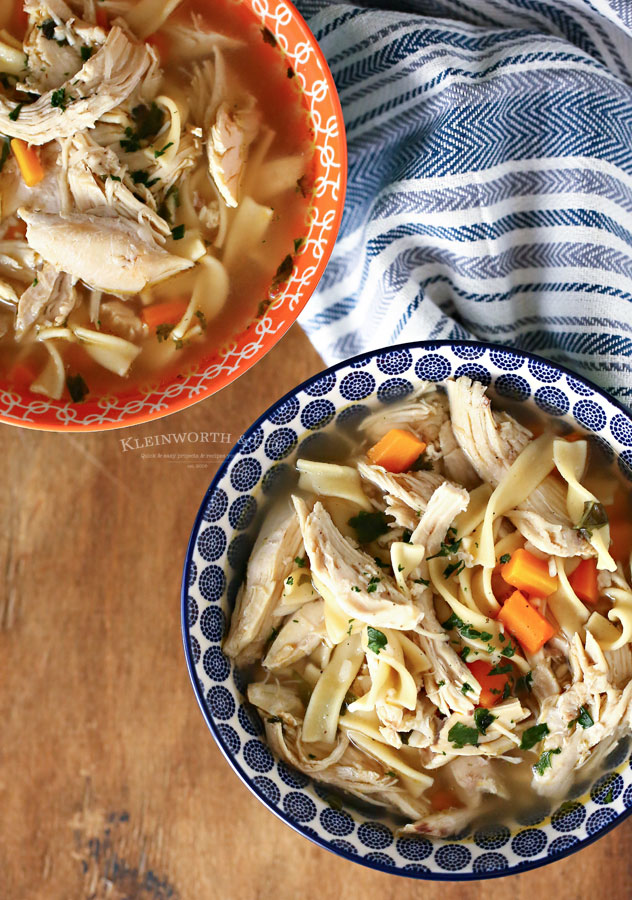 Instant Pot Chicken Noodle Soup rotisserie