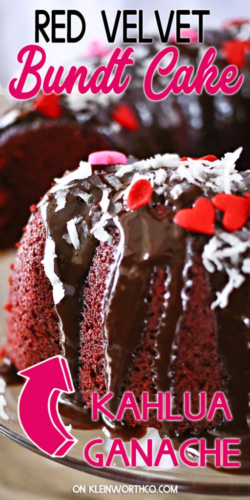 Red Velvet Bundt Cake with Kahlua Ganache