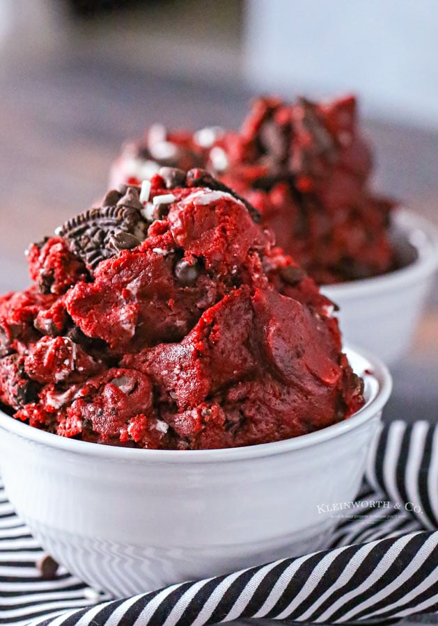 how to make Red Velvet Cookie Dough