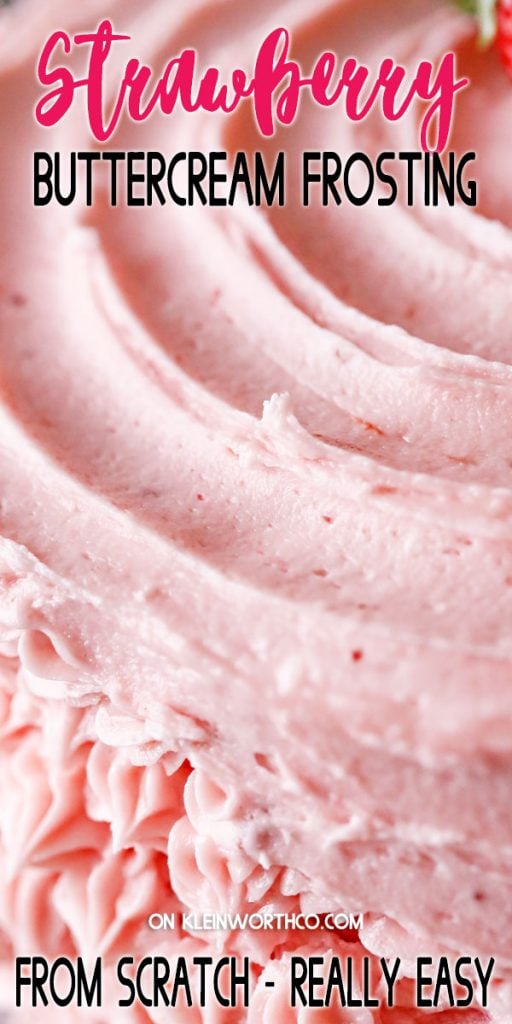 Fresh Strawberry Buttercream Frosting