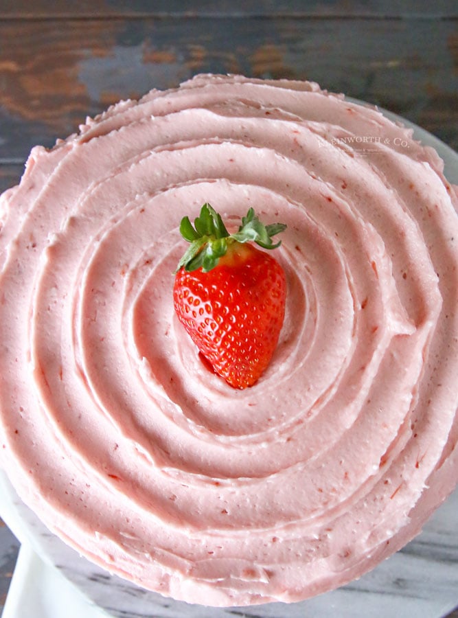 no cake mix strawberry cake