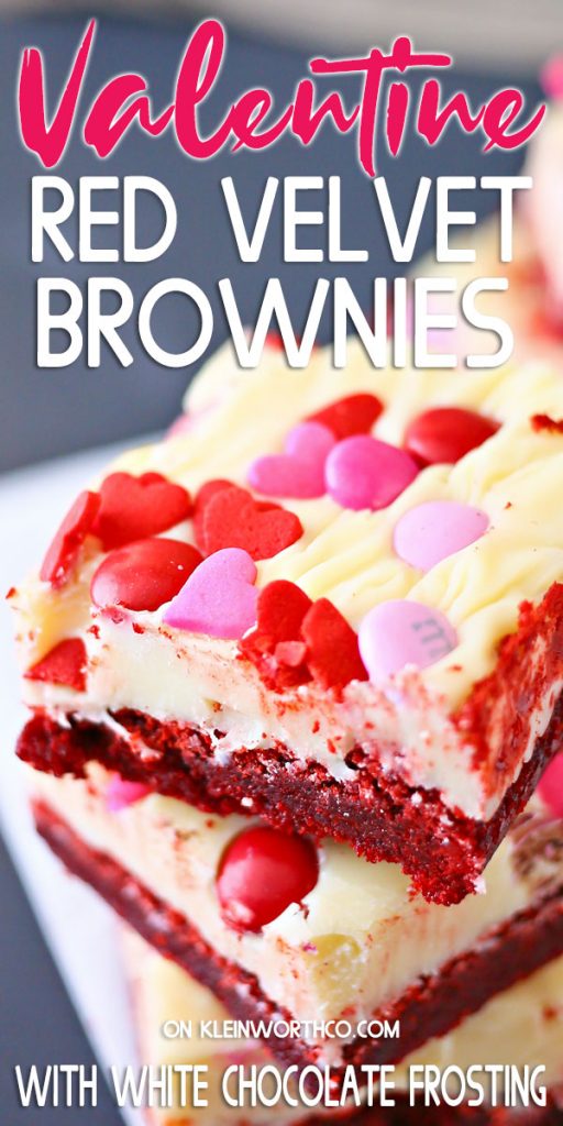 Valentine Red Velvet Brownies