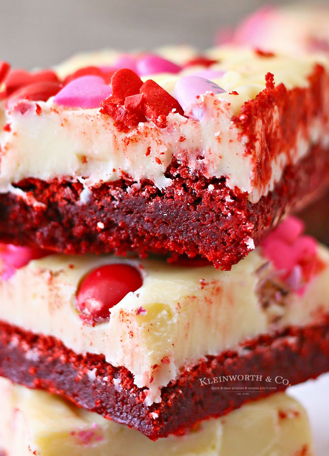 frosted Red Velvet Brownies