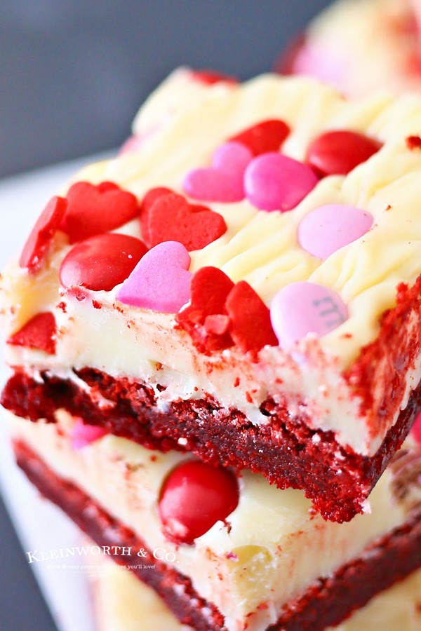 recipe for Valentine Red Velvet Brownies
