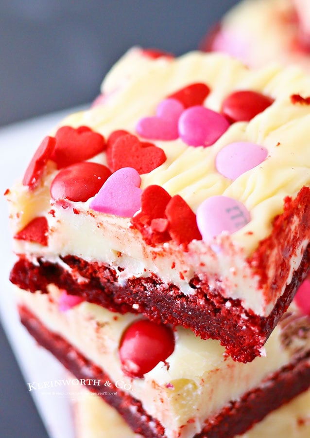 Valentine Red Velvet Brownies