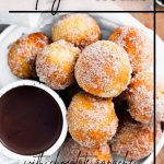 Air Fryer Doughnut Holes with Chocolate Sauce