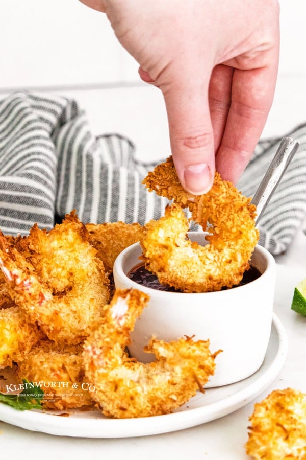 air fried coconut shrimp