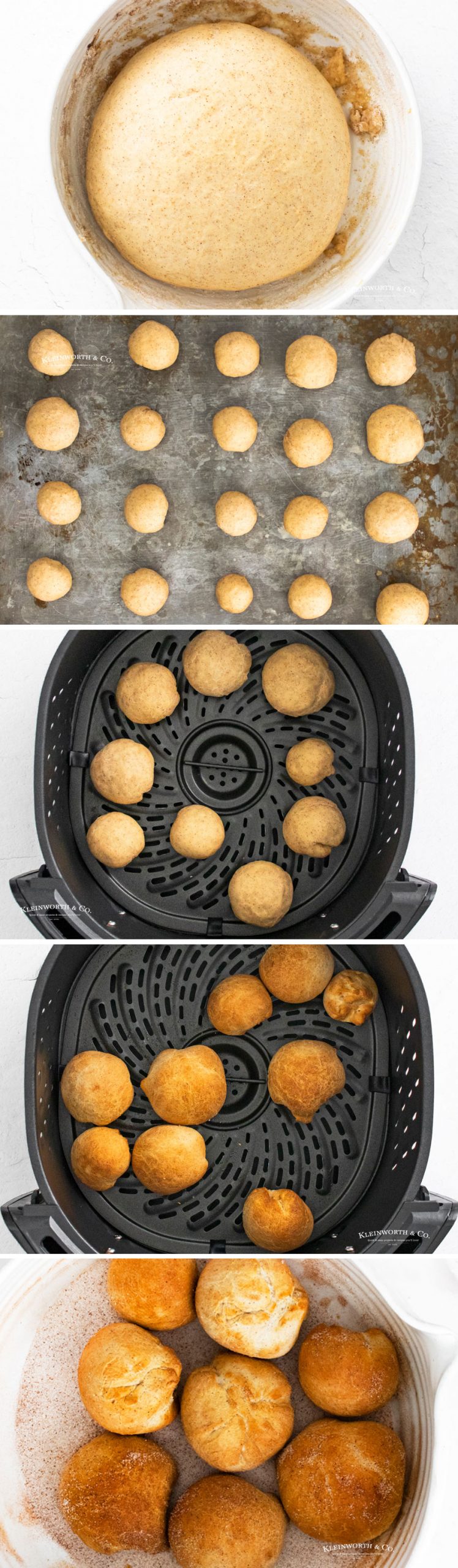 how to make Air Fryer Doughnut Holes