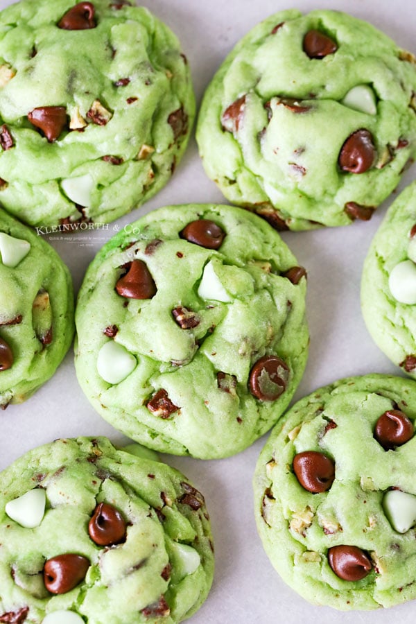 andes mint chocolate chip cookies