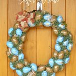 Blue & Gold Easter Wreath