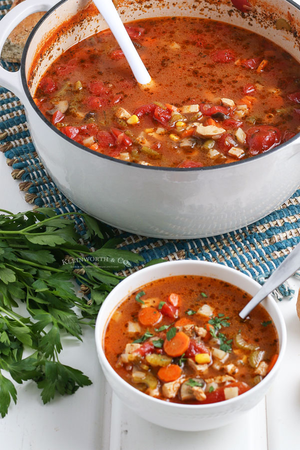 chicken veggie soup