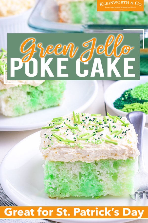 Spring Jello Poke Cake