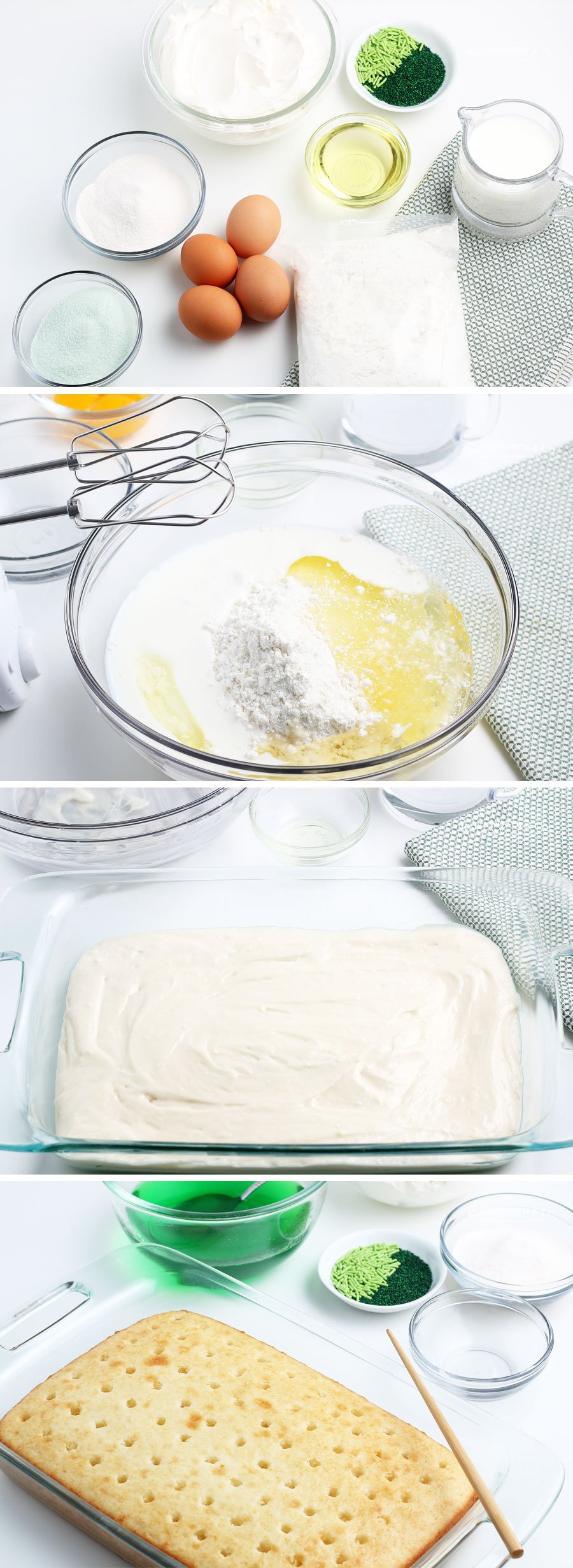 How to make Jello Poke Cake