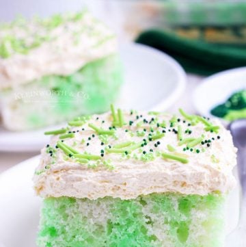 Green Cake with Jello