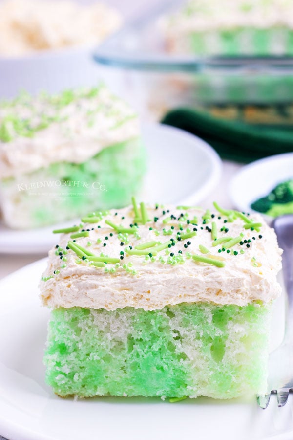 Green Cake with Jello