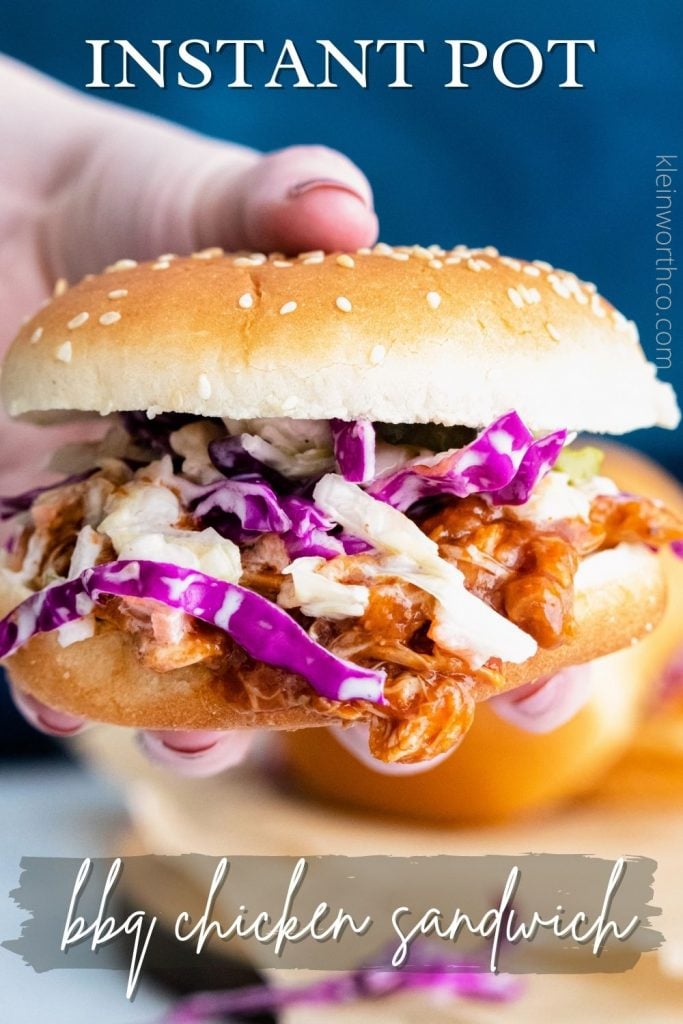 Instant Pot BBQ Chicken Sandwich