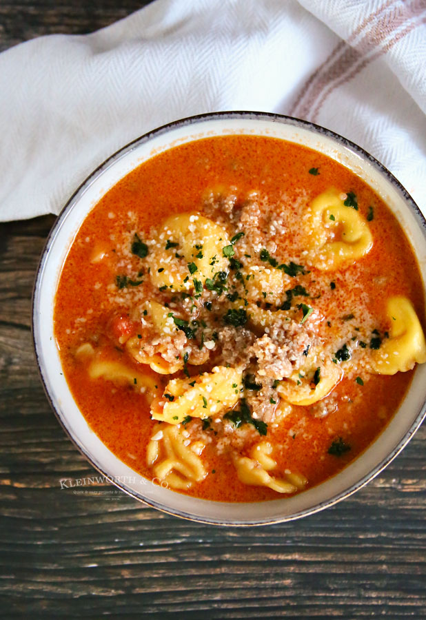 30 minute Tortellini Soup