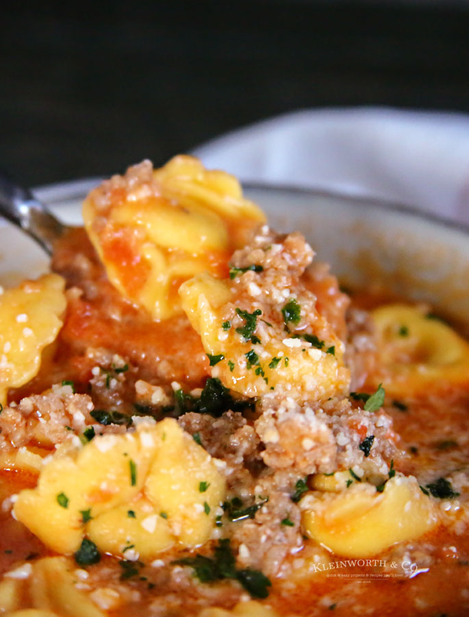 creamy tortellini soup